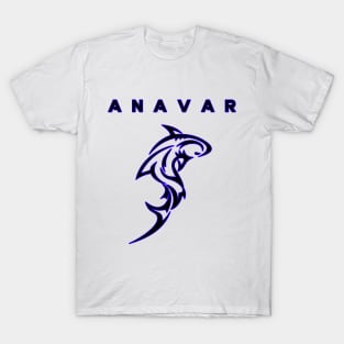 Anavar - Deep Blue Outline T-Shirt